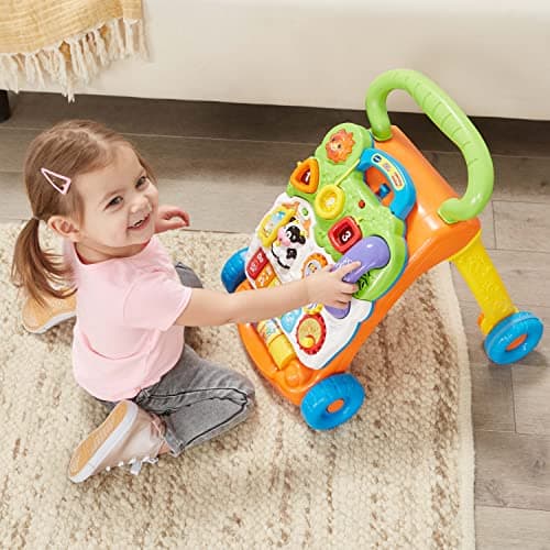 VTech Sit-to-Stand Learning Walker (Frustration Free Packaging - English Version), Orange — view 5