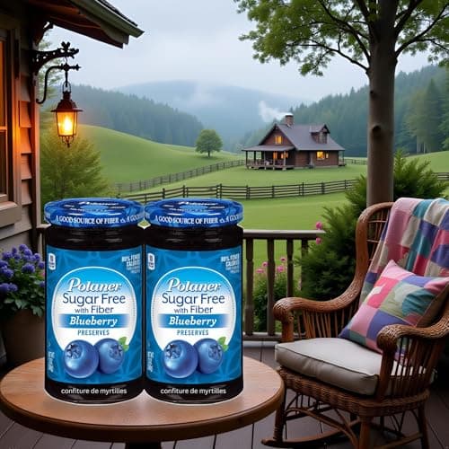 VALUBNDL: Polaner Sugar Free Blueberry Preserves – 2 Pack (383g Jars) – Keto Friendly & Diabetic Safe – 0g Added Sugar with Dietary Fiber – VALUBNDL Signature Bundle — view 5