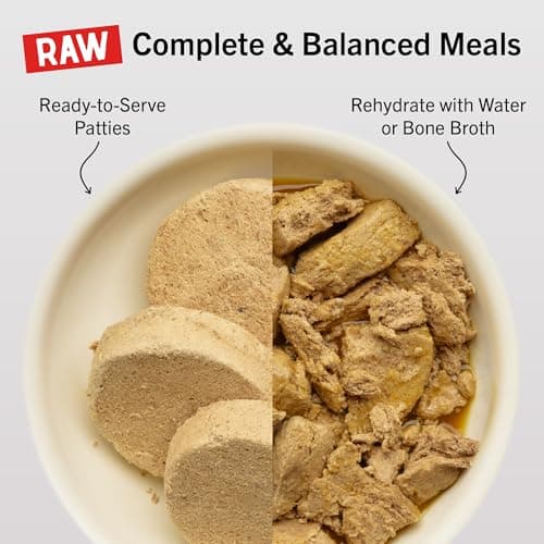 Stella & Chewy's Freeze-Dried Raw Dinner Patties - Chicken Recipe - High Protein Grain-Free Puppy & Dog Food - Perfect For Picky Eaters - 5.5 oz