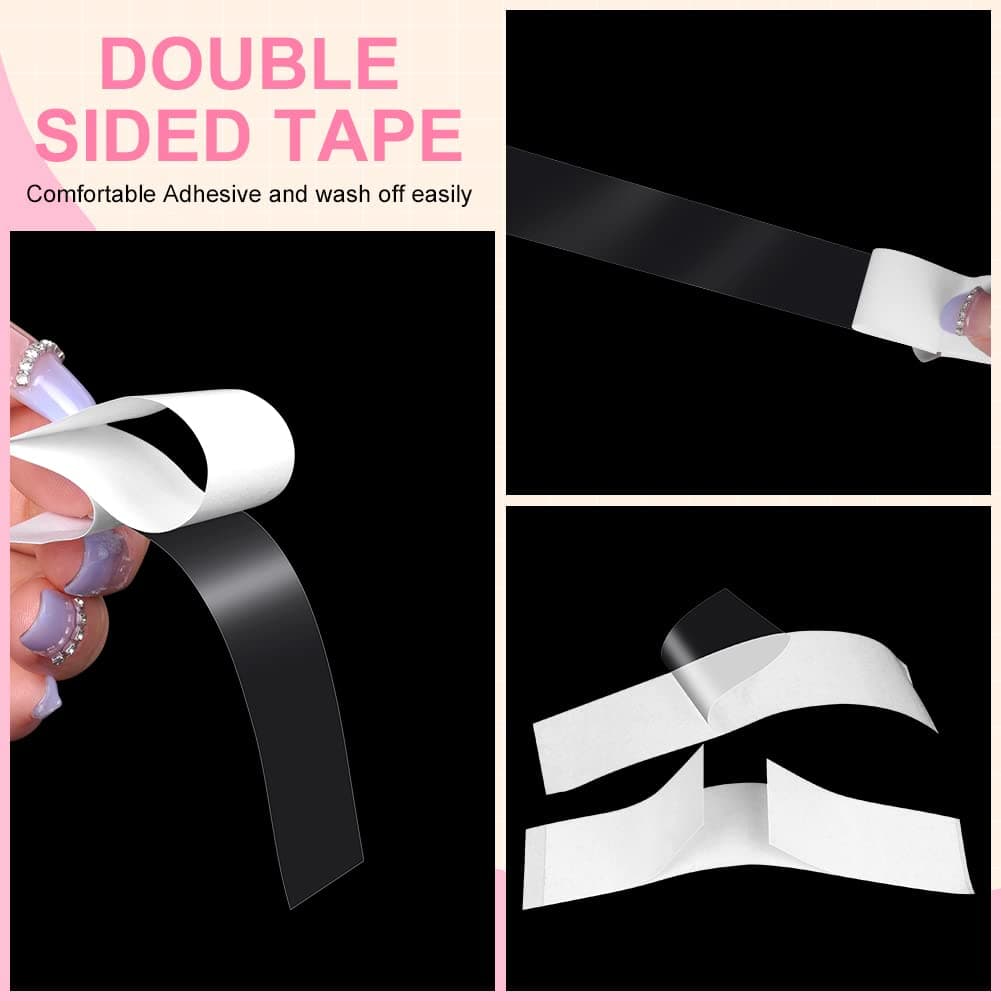 flintronic Body Tape, Double Sided Body Tape and Clothing Tapes, Strength Adhesive on Skin and Fabrics, Suitable for All Skin Tones, All Fabric Types and Sensitive Skins — view 6