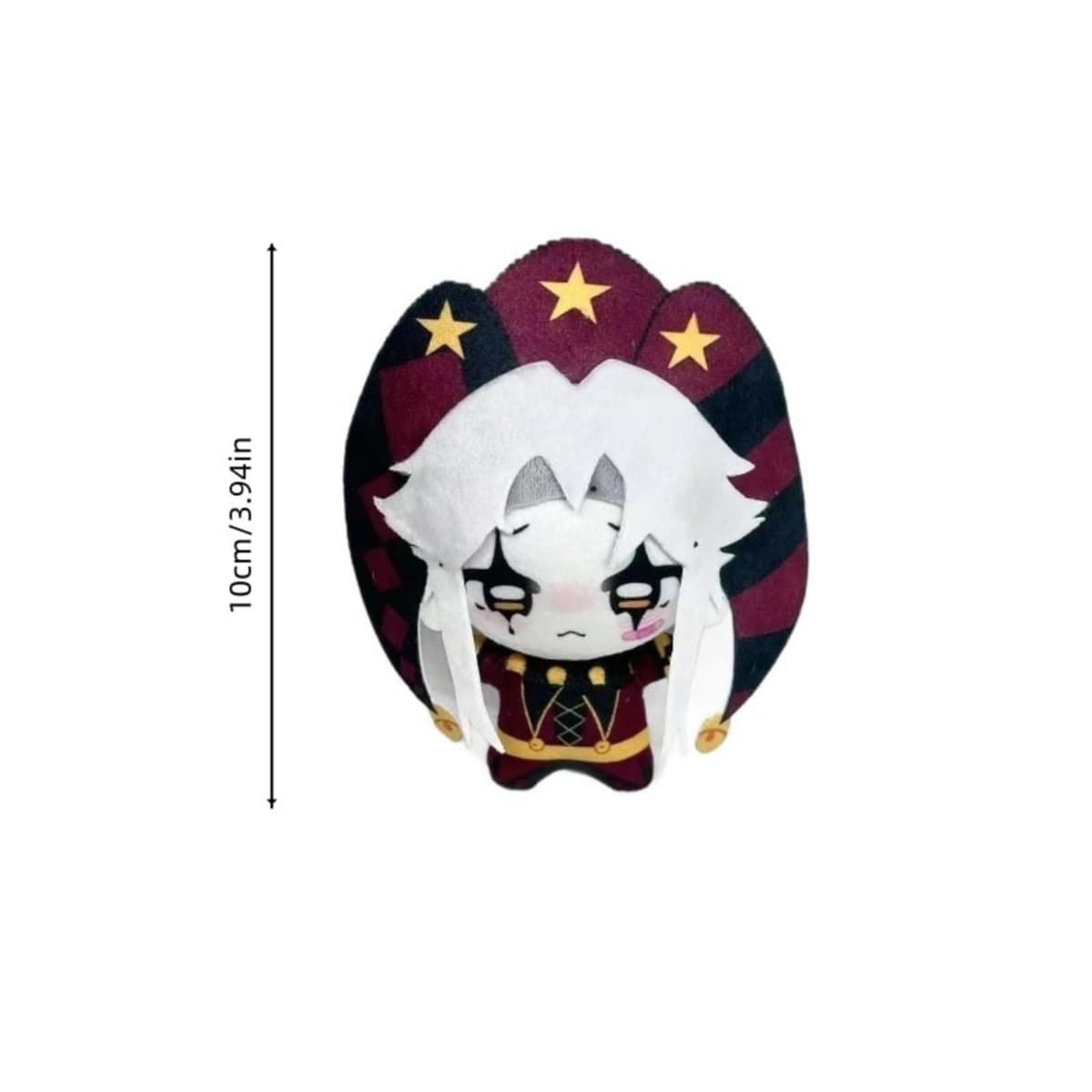 The Freak Circus Plush Toy Freak Circus Pierrot Plush Cartoon Character Doll Soft Plushies Pillow Stuffed Figure for Game Fans (Pierrot-10 cm) — view 3