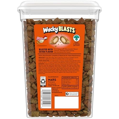 Temptations Wacky Blasts Cat Treats, Cluckin’ Bacon Flavor, 16 oz. Pouch — view 8