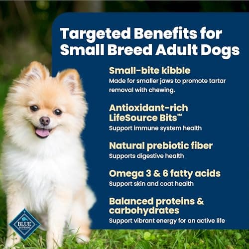 Blue Buffalo Life Protection Formula Chicken & Brown Rice Small Bite Adult Dry Dog Food, Supports Immunity with Antioxidant-Rich LifeSource Bits, Promotes Healthy Muscles, Skin & Coat Health, 15 lbs. — view 2