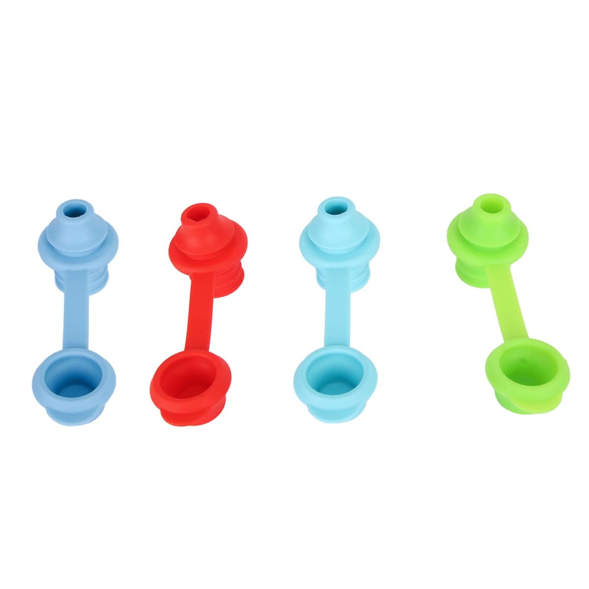 Hidyliu Silicone Proof Sipping Spout Cap Turning Water Bottle Into Straw Cup for Kids Children, Lightweight and Durable, 4Pcs Sippy Spout for Standard 28mm Water Bottles, Safe for Infants and Adults — view 3