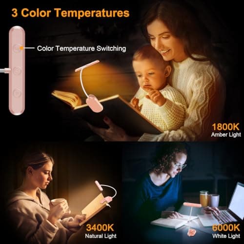 Gritin Rechargeable Book Light for Reading in Bed with 19 LED — view 2