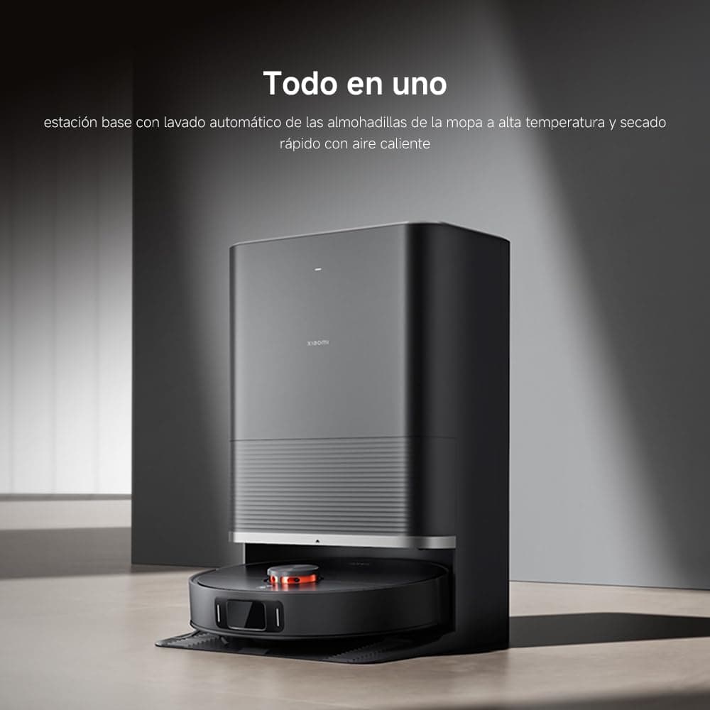 XIAOMI Robot Vacuum X20 MAX con estación Todo en uno: Vaciado automático, Lavado a Alta Temperatura y Secado rápido. 8000Pa, Brazo Extensible, Cepillo Anti-enredos, navegación LDS y Control por App. — view 2