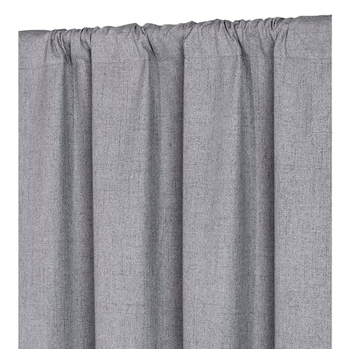 Home Beyond & HB design - Linen Look 100% Blackout Curtain Set 2 Panels - Thermal Insulated Room Window Curtains for Living Room Bedroom - (37 by 63 Inches, Grey) — view 2
