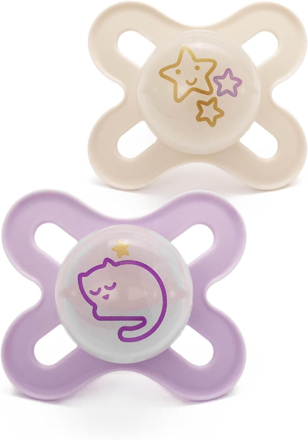 MAM Original Start Soothers | 0-2 Months | 2 Pack | Newborn Dummies | Comes in Dummy Steriliser Case | Sustainable Materials | Baby Accessories for Newborn | Buttercup/Cream (Various Designs) — view 14