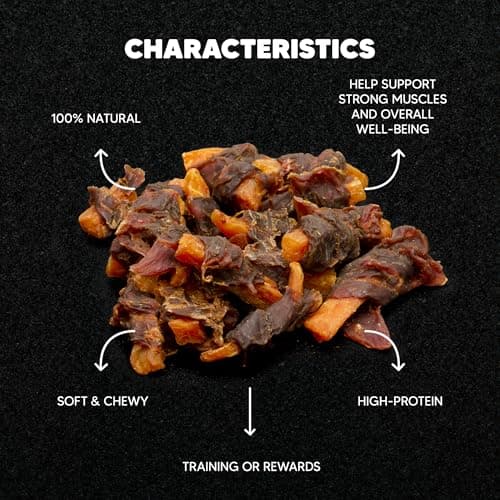 Premium Feeders Sweet Potato & Duck Twists Dog Treats 1 kg – Duck Jerky High-Protein Chewy Training & Reward Treats – Natural, Low Fat, Digestible – for All Breeds — view 2