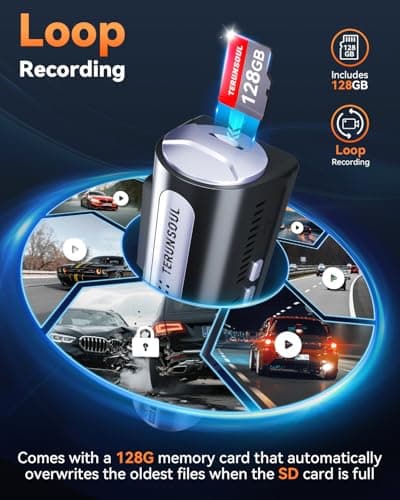 4K Dash Cam Front and Rear, Full HD 3 Channel Dashcam, Free 128GB Memory Card, Built-in 5.8GHz WiFi Built-in GPS, Collision Sensor, Night Vision, 3.16" IPS, 24H Parking Mode（Silver） — view 4