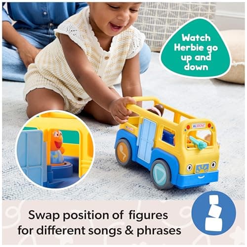 Ms. Rachel Official My First Learning Electronic School Bus with 2 Figures, Music & Sounds, Educational Toys & Toddler Toys for Girls & Boys Ages 1-3+ — view 5