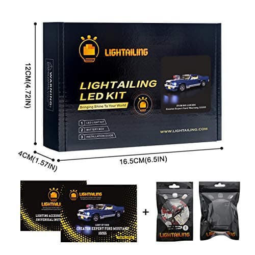 Lightailing Light Set for (Creator Expert Ford Mustang) Building Blocks Model - Led Light kit Compatible with 10265(NOT Included The Model) — view 5