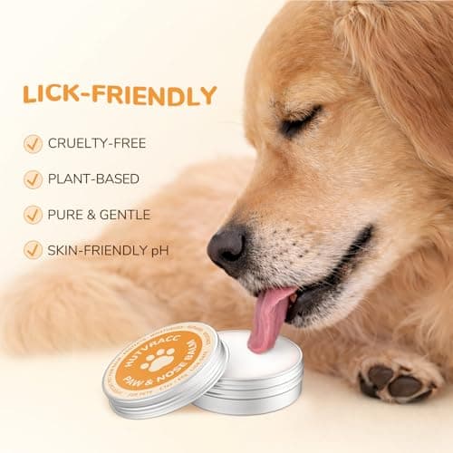 HUTVRACC Lick-Safe Dog Paw & Nose Balm | 2.1 oz All Natural Wax with Coconut Oil & Shea Butter | Winter Snow, Road Salt & Hot Pavement Protector | Moisturizer for Dry, Rough Pads & Snouts — view 5