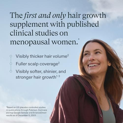 Nutrafol Women's Balance Hair Growth Supplements, Ages 45 and Up, Clinically Tested for Visibly Thicker Hair and Scalp Coverage, Dermatologist Recommended - 1 Month Supply — view 2