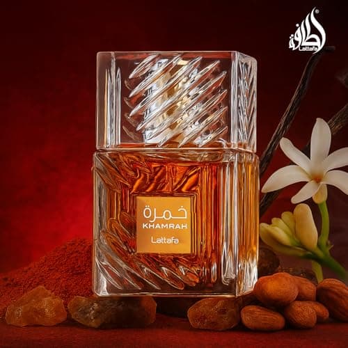 Lattafa Khamrah - Vanilla, Warm Spicy, Amber, Cinnamon - Eau de Parfum Long-Lasting Fragrance for Unisex, 3.40 Ounce / 100 ml — view 2