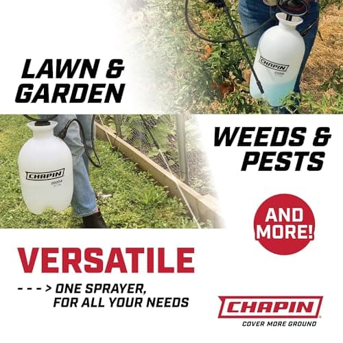 Chapin 20004 Pump Sprayer, 1-Gallon SureSpray Translucent Tank with an Easy Fill Funnel-Top Opening, Adjustable Cone Nozzle & 34" Long Reach Hose, Used for Fertilizer, Pesticides, Weeds & Pests — view 5