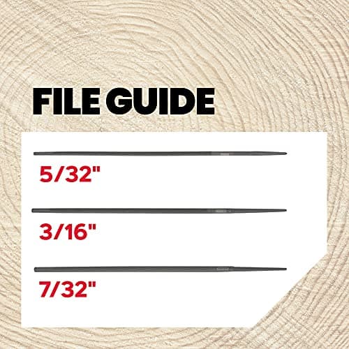 Oregon Universal Chainsaw Field 7pc Sharpening Kit - Includes 5/32", 3/16", and 7/32" Round Files, 6" Flat File, Handle, Filing Guide, and Travel Pouch (617067) — view 3