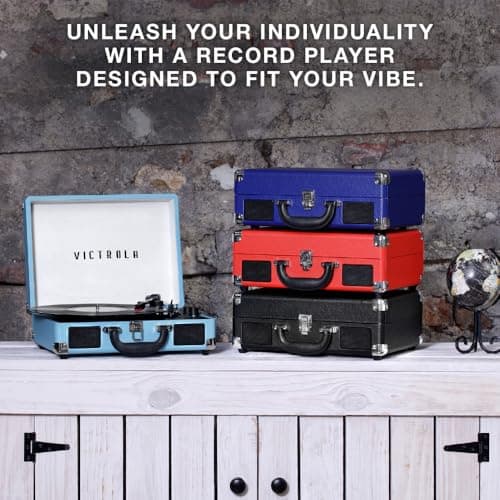 Victrola Journey - Bluetooth Suitcase Record Player - Black — view 3