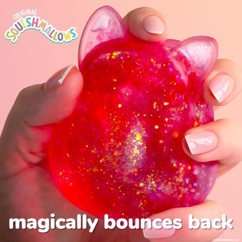 Original Squishmallows™ SLIMYGLOOP Pink Gelli Gels™, Slow Rising Sensory Squeeze Toy with Glitter, Gel Filled Fidget Toys — view 2