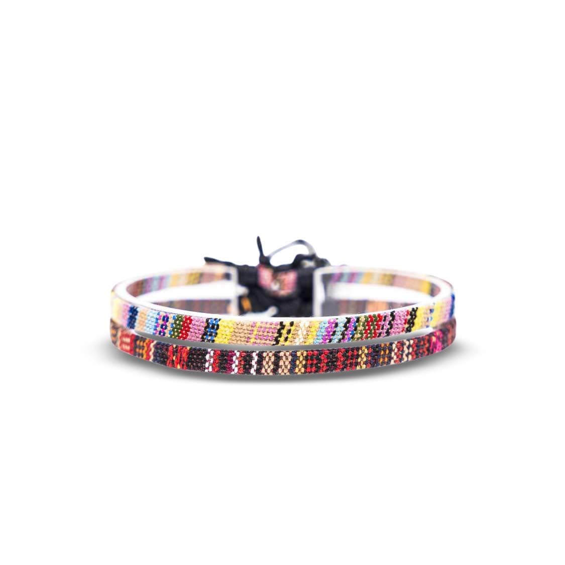 Made by Nami Tobilleras Mujer Impermeables Ajustables 19-38cm Pulseras Boho de Hilo Algodón 100% Turquesa — view 12