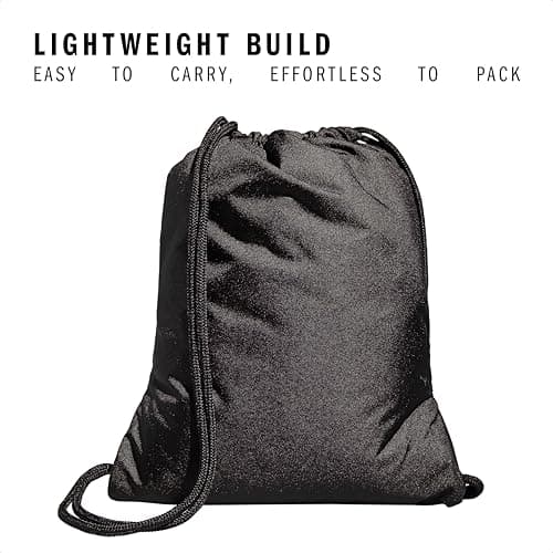 adidas Alliance Sackpack – Drawstring Backpack for Sports, Small Gym Bag, Black/2, OSFA — view 3