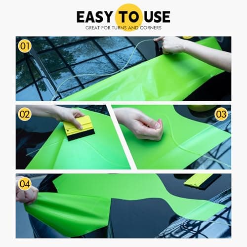 FOSHIO Knife Less Cutting Tape 32.8FT/10M, Design Line Vinyl Wrap Tape for Automotive Wrapping, Decals & Graphics - No Blade Safe Trim Tool, 4 mm x 10 m — view 3
