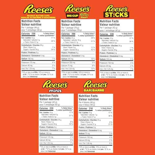 Reese's Lovers Gift Box, Assorted Chocolate Peanut Butter Bars, 535g (8 Assorted Bars) for Chocolate Lovers — view 7