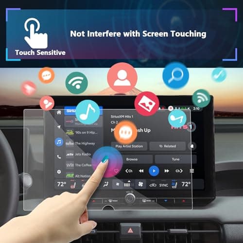 SXCY for 2026 Toyota RAV4 Screen Protector for 2026 Toyota RAV4 Accessories [XSE/Limited 12.9 Inch] Navigation Display Touchscreen Protector HD Clear [2PCS Nano] — view 3
