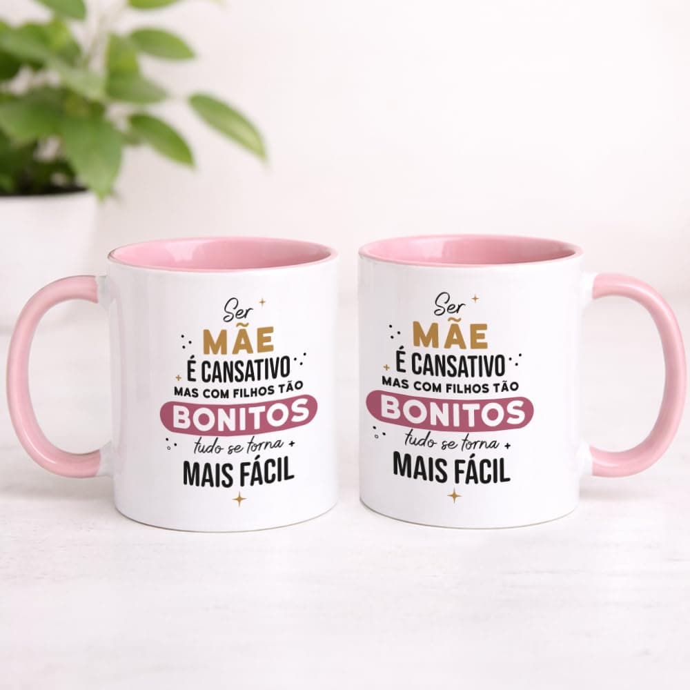 Wanapix | Caneca Dia da Mãe | 325 ml | Adequada para Máquina de Lavar Louça e Micro-ondas | Diferentes Designs (Filhos bonitos) — view 5