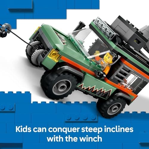 LEGO City Off-Road 4x4 Mountain Truck Toy - Building Toy Set for Kids, Boys and Girls, Ages 6+ - Fun Gift Idea for Ramadan - with Adventurer Minifigure and Accessories - 60447 — view 4