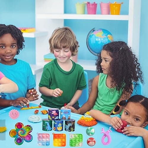 200 Pcs Party Favors for Kids, Fidget Toys Bulk, Birthday Gift Toys, Stocking Stuffers, Treasure Box Birthday Party, Goodie Bag Stuffers, Carnival Prizes, Pinata Filler for Classroom — view 5