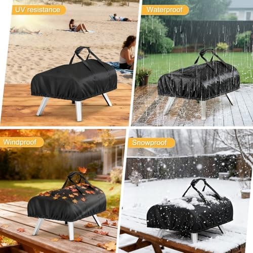 TwoPone Pizza Oven Cover for Ooni 2 Max,Waterproof 24" Pizza Oven Cover Outdoor,Heavy Duty Pizza Oven Accessories Carry Covers — view 5