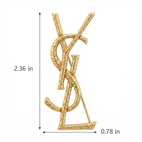 Women's gold-tone brooches, brooches and pins for women ，elegant scarf and shawl clasps, and stylish accessories for dresses, coats, and jackets — view 4