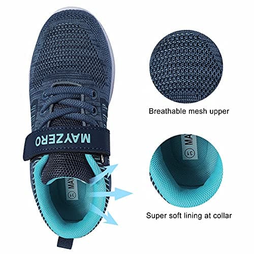 MAYZERO Kids Tennis Shoes Toddler Running Shoes Lightweight Athletic Shoes Breathable Walking Shoes Fashion Sneakers for Baby Boys and Girls — view 5