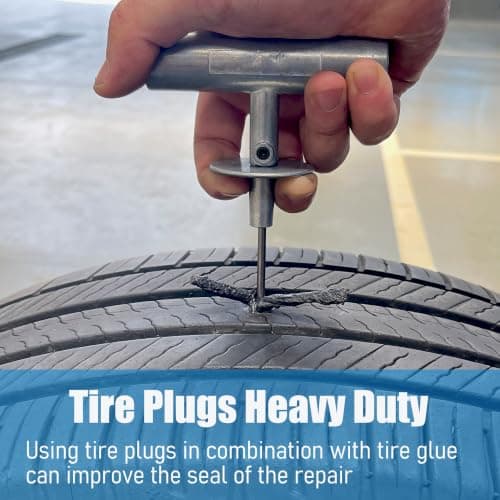 Tire Plugs Heavy Duty (4", 30pcs) with Tire Glue.Tire Repair Plugs for Puncture Repair are Suitable for Tubeless Tires Car, Light Truck, Motorcycle, ATV, UTV. etc.… — view 3