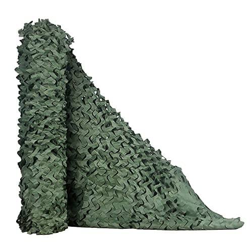 TENCEN Dual Mesh Custom Camouflage net for Blind Decor Courtyard Sunshade Photo Camp Fish Farm Factory Shelter Car Concealment Party Exhibit Backdrop Curtain Ceiling Fence Canopy Cover