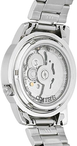 SEIKO SNKK27 Automatic Watch for Men 5-7S Collection - Blue Dial with Contrast, Day/Date Calendar, Luminous Hands, Stainless Steel Case & Bracelet