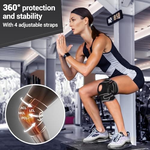 DR. BRACE ELITE Knee Brace with Side Stabilizers & Patella Gel Pads for Maximum Knee Pain Support and fast recovery for men and women-Please Check How To Size Video (Mercury, Medium) — view 4