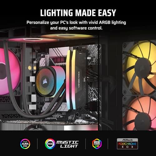 Corsair Vengeance i7500 Gaming PC – Liquid Cooled Intel Core i9-14900KF CPU – NVIDIA GeForce RTX 5080 GPU – 32GB Vengeance RGB DDR5 Memory – 2TB M.2 SSD – Black — view 6