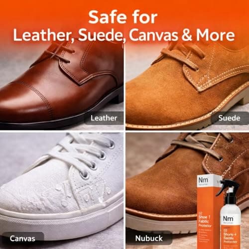 Nanoman Shoe & Fabric Protector Spray 250mL – Waterproof & Stain Repellent for Sneakers, Suede, Leather & Clothing | PFAS-Free — view 3