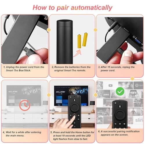 Replacement Remote for Fire Smart TV 3rd Gen, Compatible with FireStick (4K Max, 4K, HD), TV Stick (2nd Gen/3rd Gen), TV Cube (1st/2nd Gen/3rd Gen) Not for Insignia-TCL Series TVs — view 4