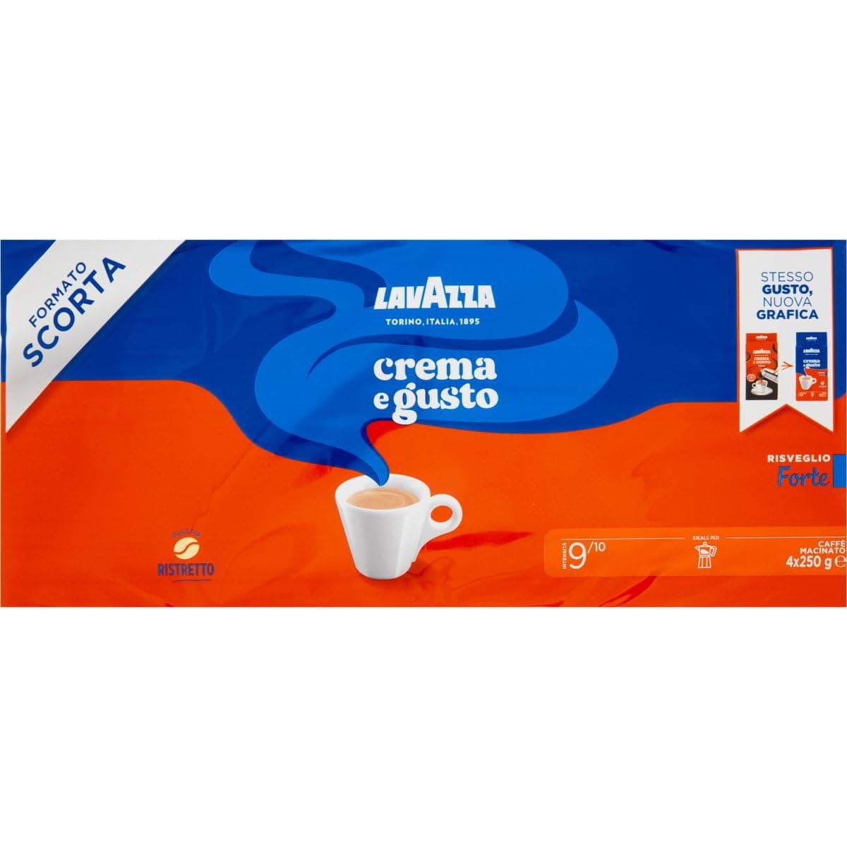 Lavazza, Qualità Rossa, Coffee Beans, Arabica and Robusta, Intensity 5/10, Medium Roasting, 1 Kg — view 28