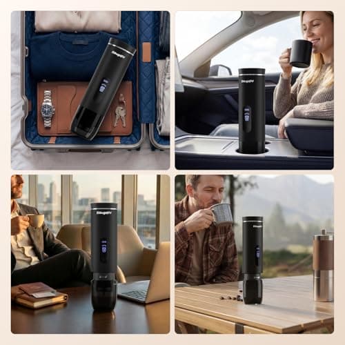 BougeRV Portable Coffee Maker Compatible with K Cup Pods & Ground Coffee — view 7