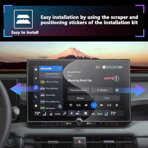SXCY for 2026 Toyota RAV4 Screen Protector for 2026 Toyota RAV4 Accessories [XSE/Limited 12.9 Inch] Navigation Display Touchscreen Protector HD Clear [2PCS Nano] — view 4