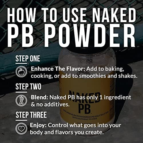 Naked 1.5 LB Powdered Peanut Butter from US Farms – Bulk, Only 1 Ingredient - Roasted Peanuts, Vegan, No Additives, Preservative Free, No Salt, No Sugar - 45 Servings - NAKED PB — view 6
