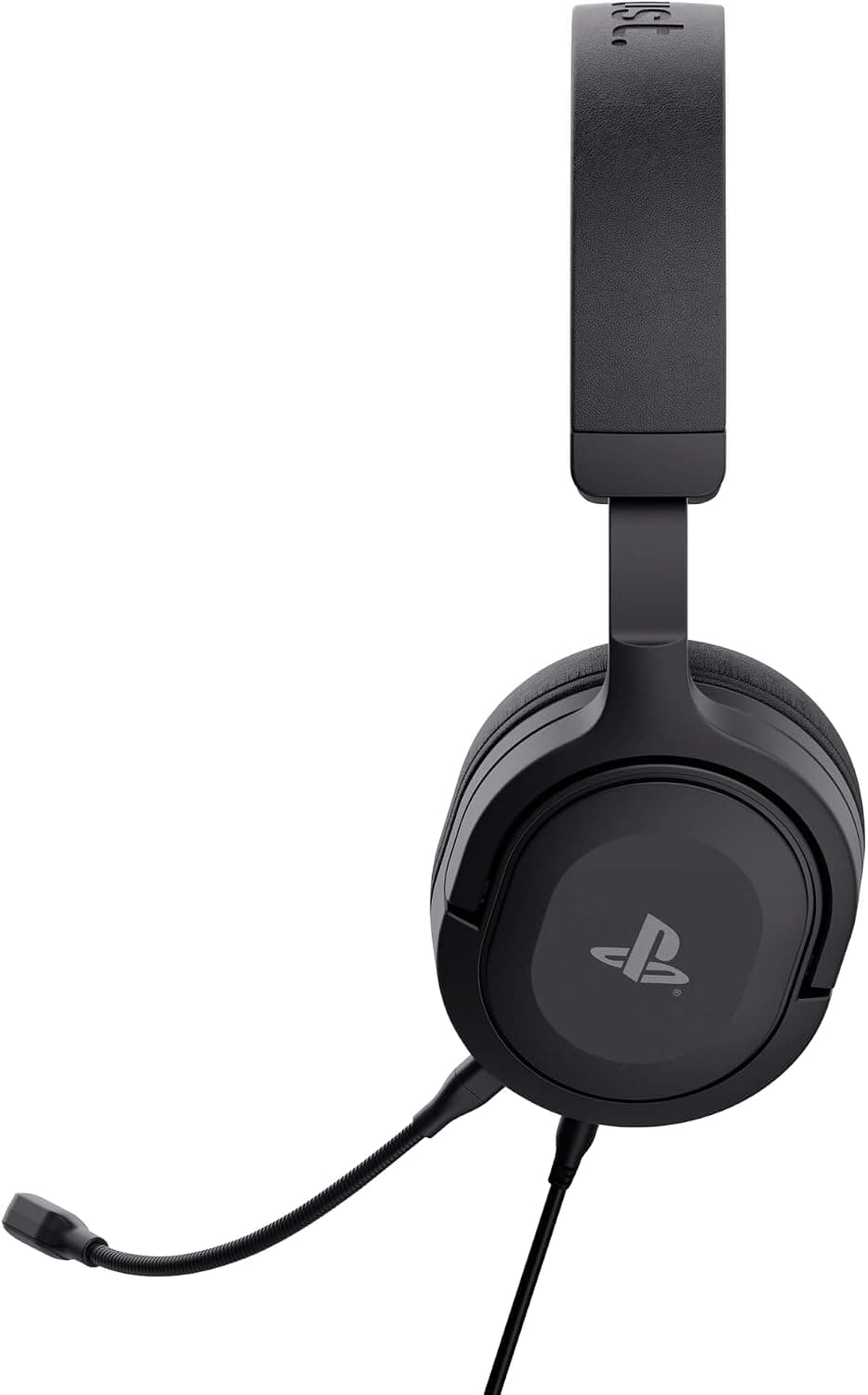 Trust Gaming GXT 498 Forta [Officially Licensed for PlayStation 5] Sustainable Gaming Headset for PS5 / PS4, 1.2m Cable, 50mm Drivers, Detachable Microphone, Wired Over-Ear Headphones - Black — view 6