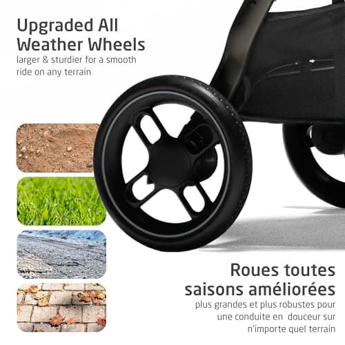 Maxi-Cosi New Generation Zelia Luxe 5-in-1 Modular Travel System, Carriage Mode, Reversible Toddler Seat, Mico Infant Car Seat (included), Enhanced All-Terrain Wheels, Use from Birth – New Hope Tan — view 2