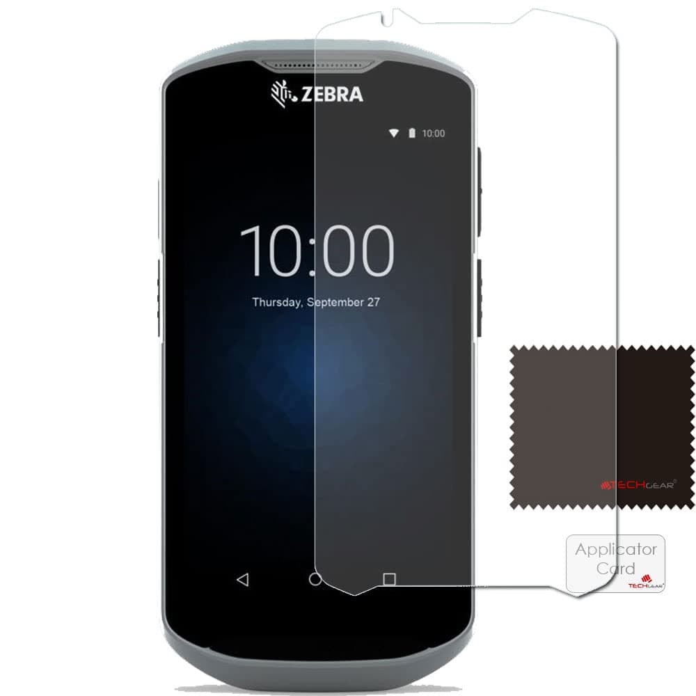 TECHGEAR [5 Pack] Screen Protectors Compatible for Zebra TC52 / TC57 Touch Computer Barcode Scanner, CLEAR LCD Screen Protectors Cover Guards — view 2