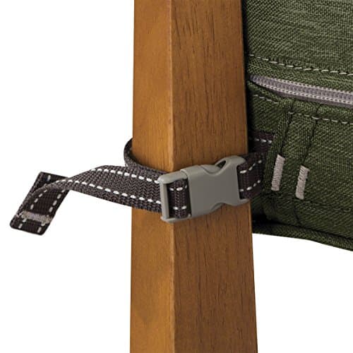 Classic Accessories Montlake Patio Fade Safe Seat Cushion, Heather Fern, 21" Wx21 Dx5 T — view 9