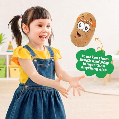 Move2Play, Pass The Potato | Hilariously Wild & Fun | Active Family Game for Kids Ages 3-8+ | Indoor Outdoor Toss Game | Party Games for Boys & Girls | Camping Travel Fun — view 3